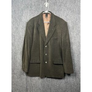 Claiborne Blazer Men's Olive Cotton Viscose Blend Sports Coat 44R